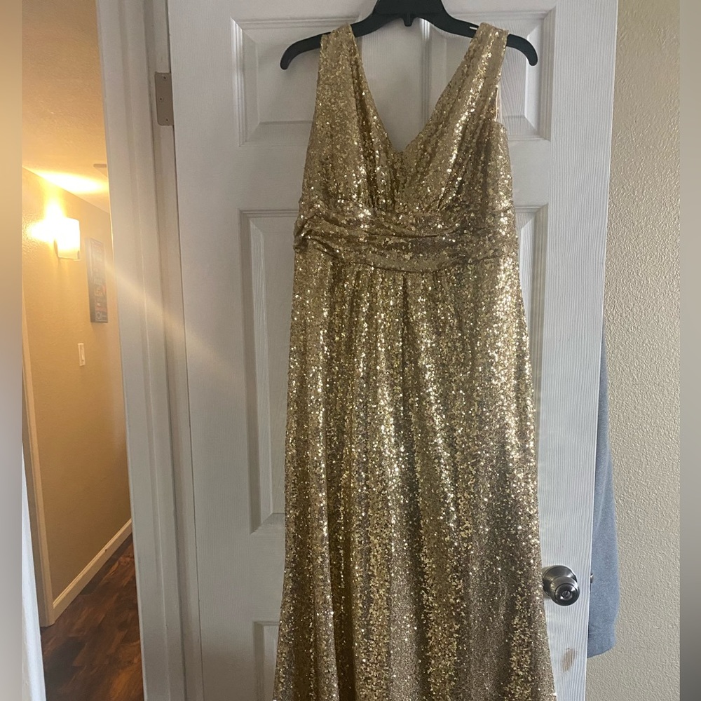 Sequins Gold Formal gown